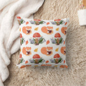 スリープキツネとキノコ クッション (ブランケット)