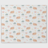 スリープキツネ ラッピングペーパー (フラット)