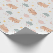 スリープキツネ ラッピングペーパー (角)