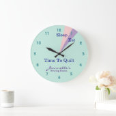 スリープキ食べルトキルティングルーム ラージ壁時計 (ホーム)