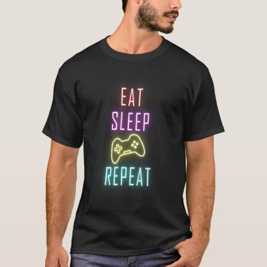 スリープゲ食べームリピーター Tシャツ (正面)