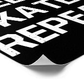 スリープスケッ食べトリピート姿スケートで滑る情熱 ポスター (角)