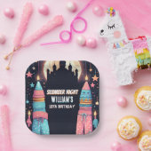 スリープスタースリープバースランバーパーティー13th誕生日 ペーパープレート (パーティー)