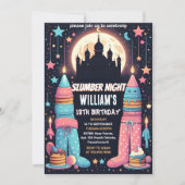 スリープスタースリープバースランバーパーティー13th誕生日 招待状 (正面)