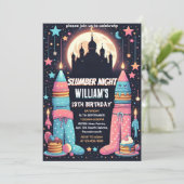 スリープスタースリープバースランバーパーティー13th誕生日 招待状 (スタンド正面)