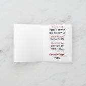 スリープタキシードキャットスリーパーパーティの招待状 招待状 (内部)