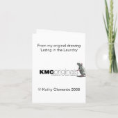 スリープタキシードキャットスリーパーパーティの招待状 招待状 (裏面)