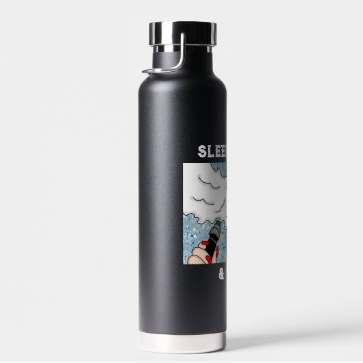 スリープドリンク&ヴァープアートポップ・アートのスタイルレディ ウォーターボトル (右面)
