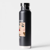 スリープドリンク&ヴァープアートポップ・アートのスタイルレディ ウォーターボトル (左面)