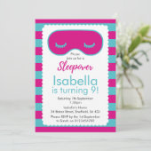 スリープバーをテーマにした誕生日パーティーの招待状 招待状 (スタンド正面)