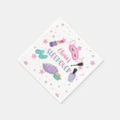 スリープバースランバーパーティーピンクパープルトゥイーン スタンダードカクテルナプキン (角)