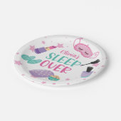 スリープバースランバーパーティーピンクパープルトゥイーン ペーパープレート (アングル)
