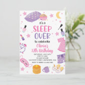 スリープバースランバーパーティーピンクパープルトゥイーン 招待状 (スタンド正面)