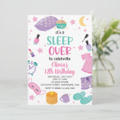スリープバースランバーパーティーピンクパープルトゥイーン 招待状 (スタンド正面)