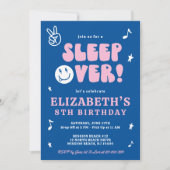 スリープバーパーティーガール、スランバーパーティー、トゥイーンガール 招待状 (正面)
