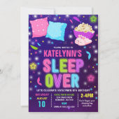 スリープバー招待状スランバーパーティースリープバーパーティー 招待状 (正面)