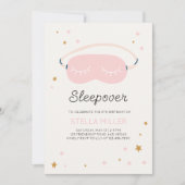 スリープバー誕生日パーティーの招待 招待状 (正面)