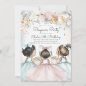 スリープバー誕生日パーティームービー夜ガールバースデー 招待状 (正面)