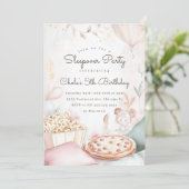 スリープバー誕生日パーティームービー夜ガールバースデー 招待状 (スタンド正面)