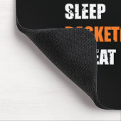 スリープバ食べスケットボールリピート女子バスケットボール選手 マウスパッド (コーナー)