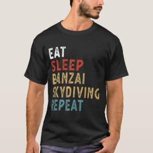 スリープバ食べンザイスカイダイビングリピートアイディア Tシャツ