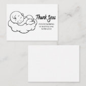 スリープベビーオンクラウドありがとう ノートカード (正面/裏面)