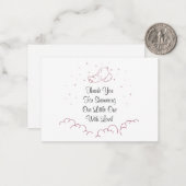 スリープベビーオンクラウドサンキューカード ノートカード (正面/裏面インサイチュ)