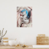 スリープベビーユニコーン子供部屋アート ポスター (キッチン)