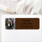 スリープベビーラクーン差出人住所ラベル ラベル (インサイチュ)