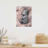 スリープベビー人狼子供部屋アート ポスター (キッチン)