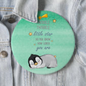 スリープペンギンのためのトゥインクルリトルスター 缶バッジ (インサイチュ)