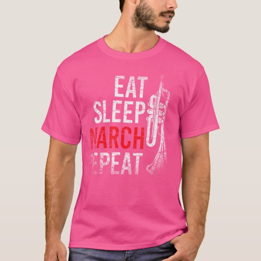スリープマーチ食べーリピーターTRUMPET Tシャツ (正面)