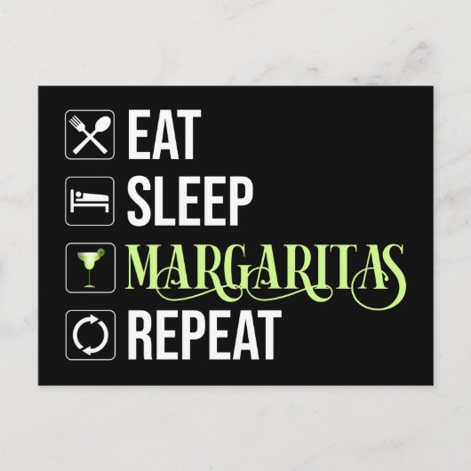 スリープマー食べガリタスリピート ポストカード (正面)