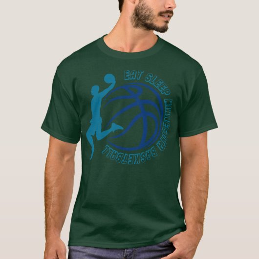 スリープミ食べンネソタバスケットボール2 Tシャツ (正面)