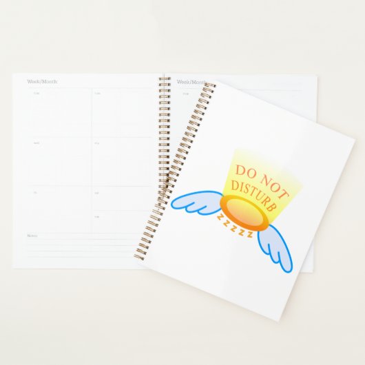 スリープモードのハロー飛んでいるとウィングを妨害しない プランナー手帳 (ディスプレー)