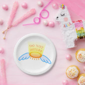 スリープモードのハロー飛んでいるとウィングを妨害しない ペーパープレート (パーティー)