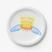 スリープモードのハロー飛んでいるとウィングを妨害しない ペーパープレート (正面)