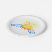 スリープモードのハロー飛んでいるとウィングを妨害しない ペーパープレート (アングル)