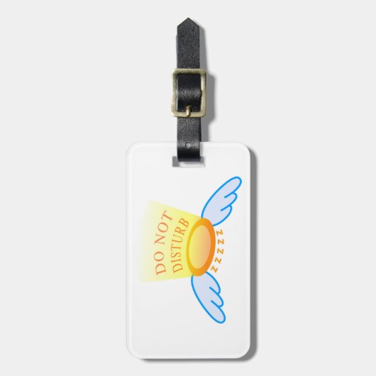 スリープモードのハロー飛んでいるとウィングを妨害しない ラゲッジタグ (正面縦)