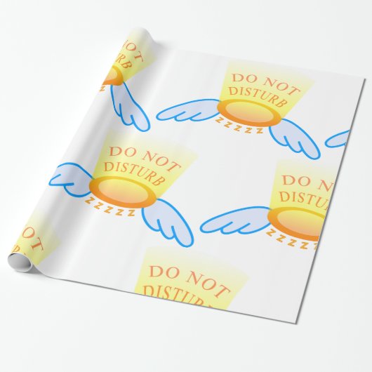 スリープモードのハロー飛んでいるとウィングを妨害しない ラッピングペーパー (アンロールド)