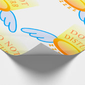 スリープモードのハロー飛んでいるとウィングを妨害しない ラッピングペーパー