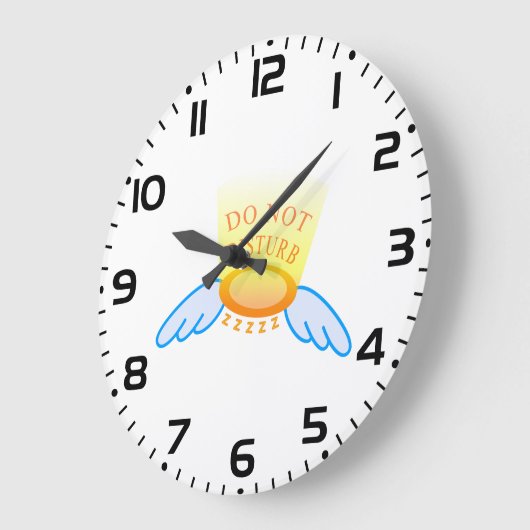 スリープモードのハロー飛んでいるとウィングを妨害しない ラージ壁時計 (傾斜)