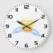 スリープモードのハロー飛んでいるとウィングを妨害しない ラージ壁時計 (正面)