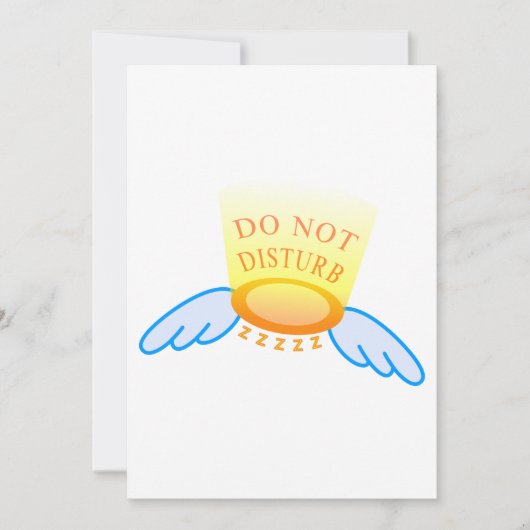 スリープモードのハロー飛んでいるとウィングを妨害しない 招待状 (正面)