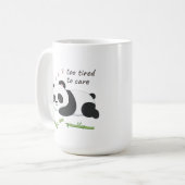 スリープモードパンダ – かわいい怠け者ベアアート コーヒーマグカップ (正面左)