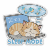 スリープモード、ノートパソコンでスリープ状態 シール (正面)