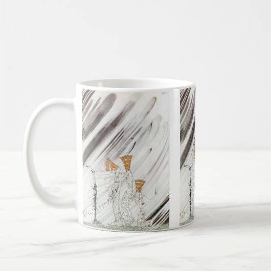 スリープリンセスズインブルーマウンテンバイケイニールセン コーヒーマグカップ (左)