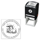 スリープ中のベビーユニコーンToadstool Name Address セルフインキングスタンプ (インサイチュ)