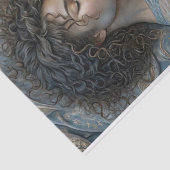 スリープ中の美しいと猫の友人のデコページ 薄葉紙 (詳細)