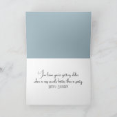 スリープ子猫オンオールドキルト誕生日 カード (内部)